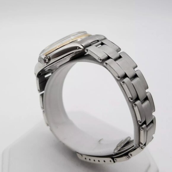 Vintage Rolex 34mm 18k Yellow Gold Stainless Steel Mens Watch